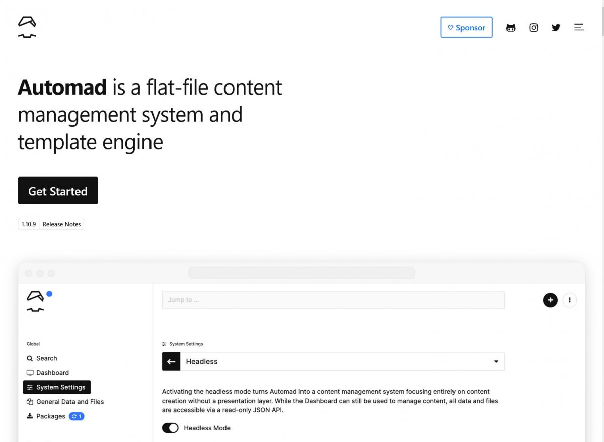 Xautomad | The best flat-file CMS in 2023?